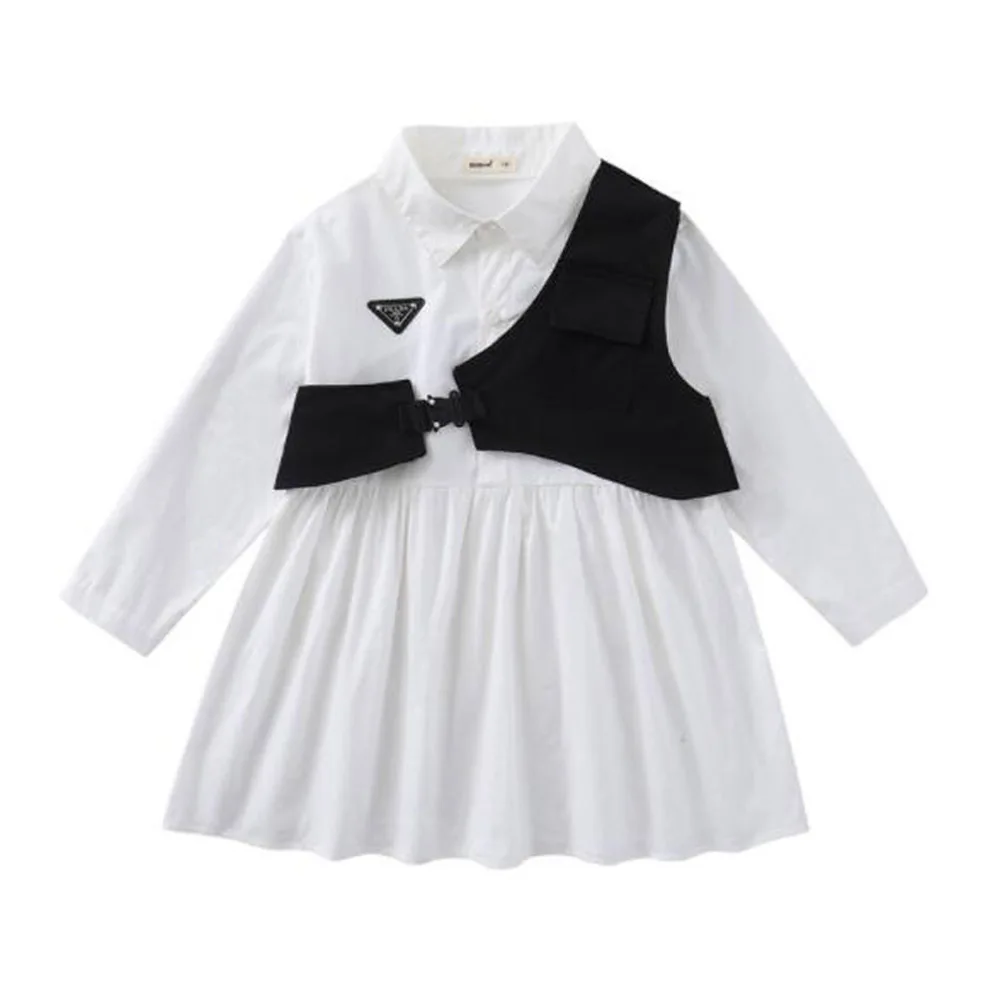 Cultiseed Girls Vintage Turn Down Collar Single Breasted Pleated Shirts Dress With Irregular Vest Big Children Kids Party Gowns
Cultiseed Girls Vintage Turn Down Collar Single Breasted Pleated Shirts Dress With Irregular Vest Big Children Kids Party Gowns