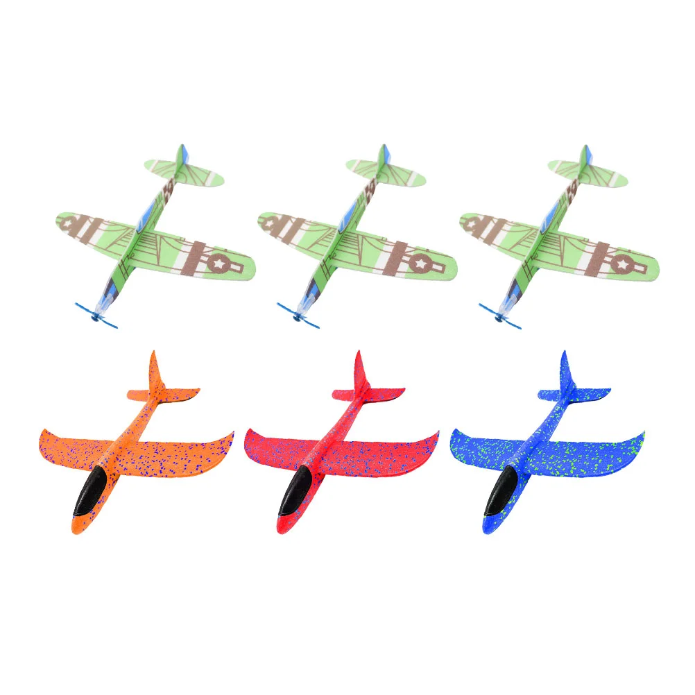 6PCS Hand Throw Glider Toys Assorted Simulation Aircrafts Mini Flying Toys Creative Gift for Children (3PCS for Each Type)
6PCS Hand Throw Glider Toys Assorted Simulation Aircrafts Mini Flying Toys Creative Gift for Children (3PCS for Each Type)