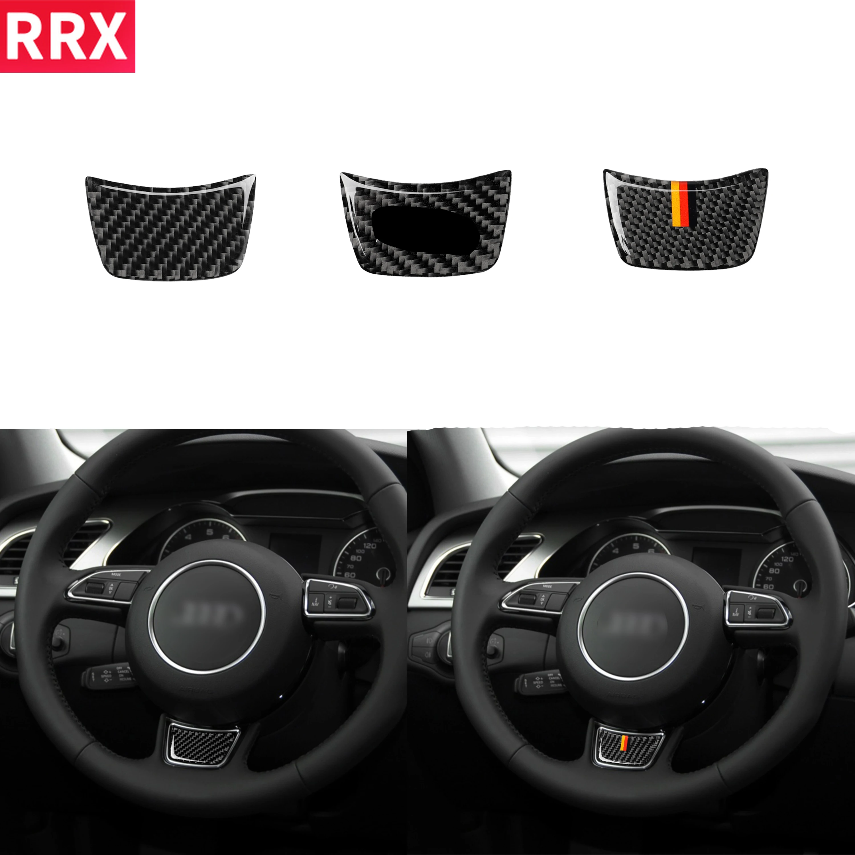For Audi A3 A4L A6L Q3 Q5 Q7 Carbon Fiber Stickers Steering Wheel Lower Part Cover Logo Trim Sporty Interior Car Accessories
For Audi A3 A4L A6L Q3 Q5 Q7 Carbon Fiber Stickers Steering Wheel Lower Part Cover Logo Trim Sporty Interior Car Accessories