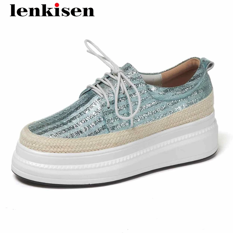 Lenkisen new arrival comfortable genuine leather mixed colors platform sneaker round toe lace up young lady vulcanized shoes L32
Lenkisen new arrival comfortable genuine leather mixed colors platform sneaker round toe lace up young lady vulcanized shoes L32