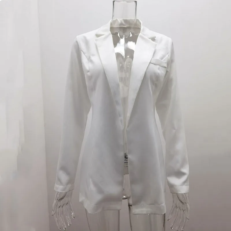 Women Autumn Casual Blazer Elegant Long Sleeve Slim Jacket Solid Color Sexy Temperament Women's Fashion Lapel Cardigan 2021
Women Autumn Casual Blazer Elegant Long Sleeve Slim Jacket Solid Color Sexy Temperament Women's Fashion Lapel Cardigan 2021