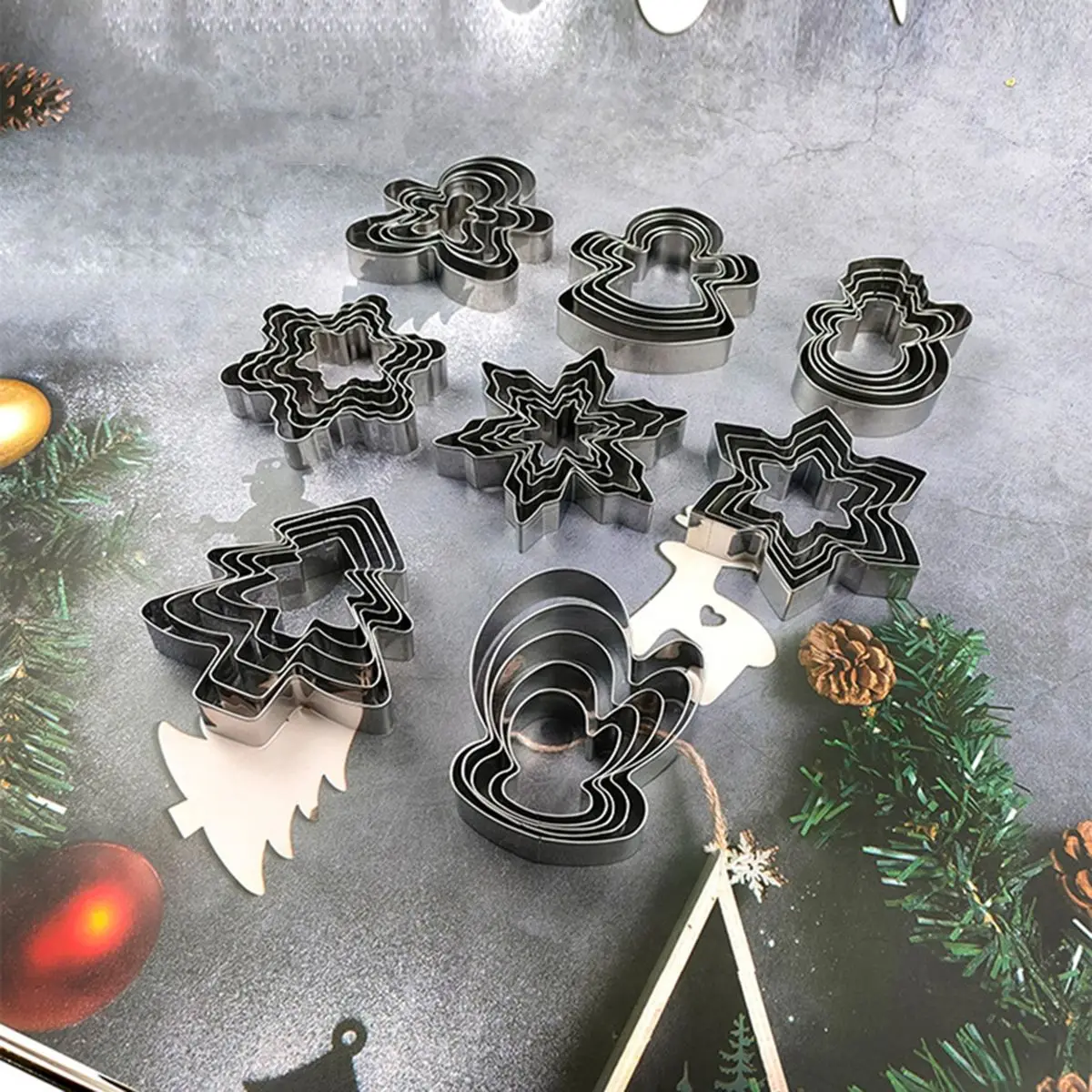 New Stainless Steel Christmas Cookie Mould Creative Mousse Circle Cartoon Mould Cookie Cutters Fondant Icing Mold Kitchen Gadget
New Stainless Steel Christmas Cookie Mould Creative Mousse Circle Cartoon Mould Cookie Cutters Fondant Icing Mold Kitchen Gadget