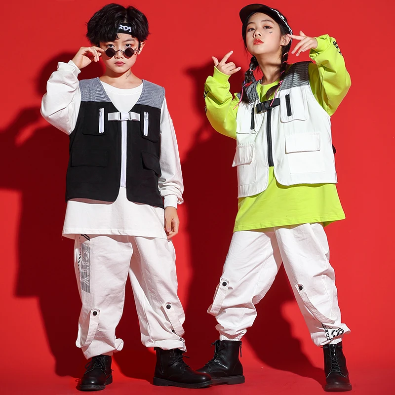Children Hip Hop Clothing Sweatshirt Shirt Top Vest Streetwear Pants For Boys Girls Jazz Dance Costume Stage Show Wear SL5627
Children Hip Hop Clothing Sweatshirt Shirt Top Vest Streetwear Pants For Boys Girls Jazz Dance Costume Stage Show Wear SL5627