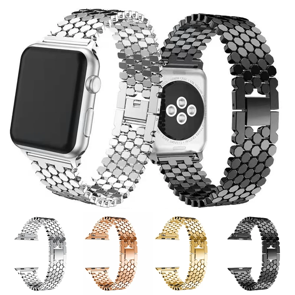 Ремешок из нержавеющей стали для Apple Watch Series 7 6 5 4 3, браслет из сплава с рыбьей шкалой для IWatch 45 мм 41 мм 44 мм 40 мм 38/42 мм
Ремешок из нержавеющей стали для Apple Watch Series 7 6 5 4 3, браслет из сплава с рыбьей шкалой для IWatch 45 мм 41 мм 44 мм 40 мм 38/42 мм