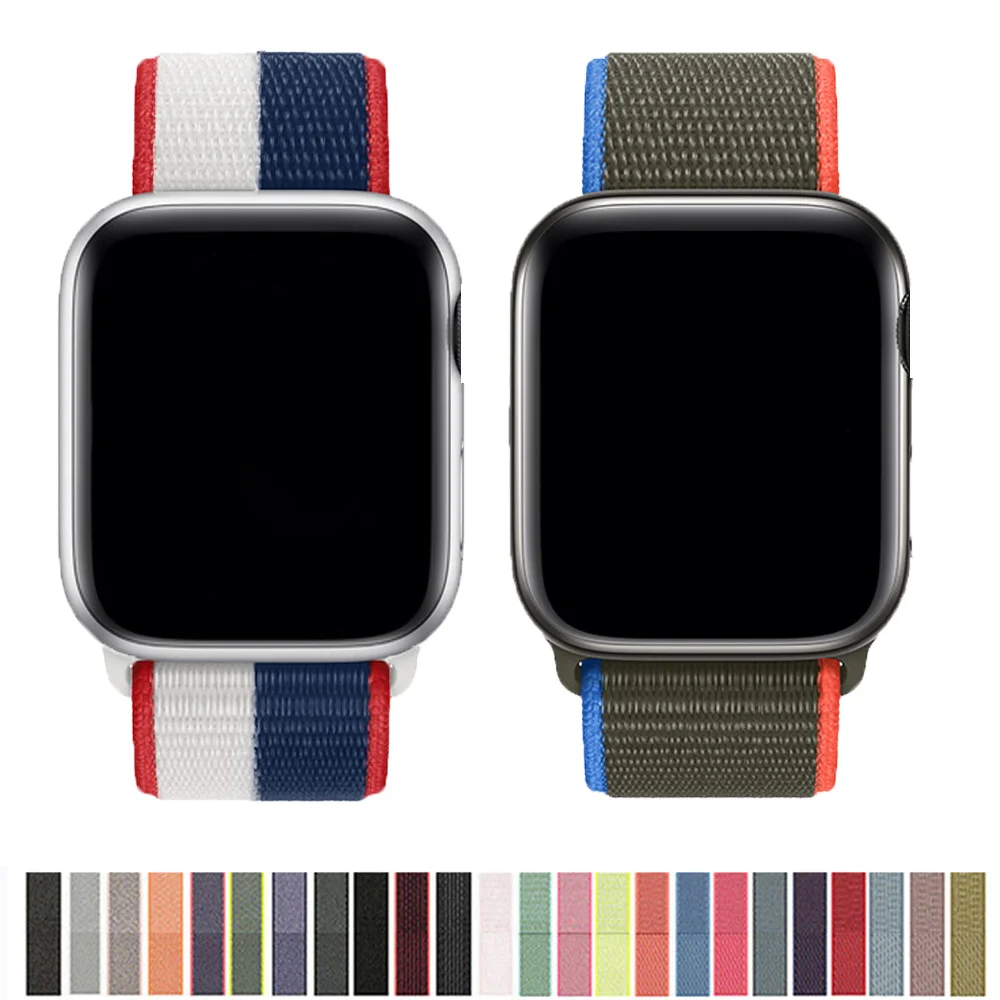 Nylon Strap For Apple watch band 44mm 40mm 42mm 38mm 41mm 45mm 41 45 smartwatch wristband belt loop bracelet iWatch 3 4 5 se 6 7
Nylon Strap For Apple watch band 44mm 40mm 42mm 38mm 41mm 45mm 41 45 smartwatch wristband belt loop bracelet iWatch 3 4 5 se 6 7