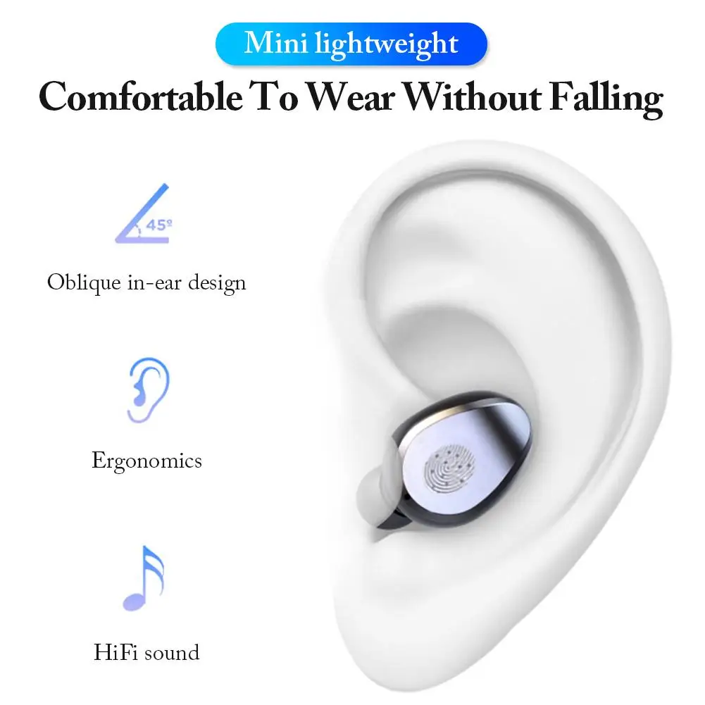 F9 TWS Bluetooth наушники 5 0 мини сенсорный Спорт стерео Беспроводная гарнитура 6D