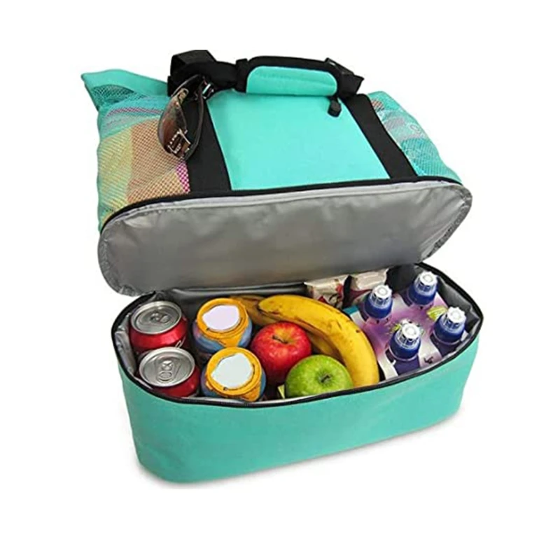 X37E Picnic Bag Mesh Refrigerator Compartment Oversized Zipper Closed Beach Toy Grocery Camping Tote Bag
X37E Picnic Bag Mesh Refrigerator Compartment Oversized Zipper Closed Beach Toy Grocery Camping Tote Bag
