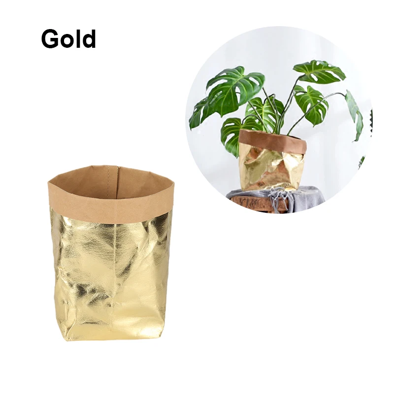 Kraft Paper Bag Plant Flower Pot Multifunctional Household Storage Planting Gardening Supplies Gold Multi-specification Pot Tool
Kraft Paper Bag Plant Flower Pot Multifunctional Household Storage Planting Gardening Supplies Gold Multi-specification Pot Tool