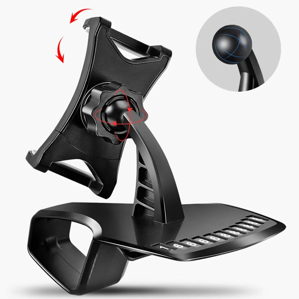 Hot Sake Black ABS Car Phone Holder 1200°GM Dashboard Bracket Rearview Mirror Sun Visor Rotating Phone Bracket
Hot Sake Black ABS Car Phone Holder 1200°GM Dashboard Bracket Rearview Mirror Sun Visor Rotating Phone Bracket