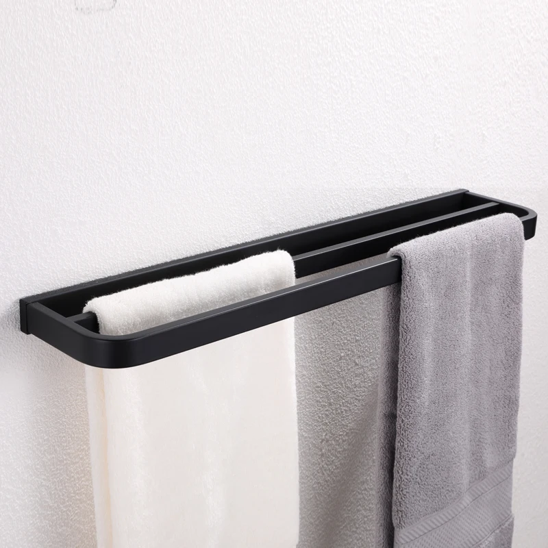 New product bathroom 304 stainless steel black towel double rod bathroom double towel rack bath towel rack bathroom hardware pen
New product bathroom 304 stainless steel black towel double rod bathroom double towel rack bath towel rack bathroom hardware pen