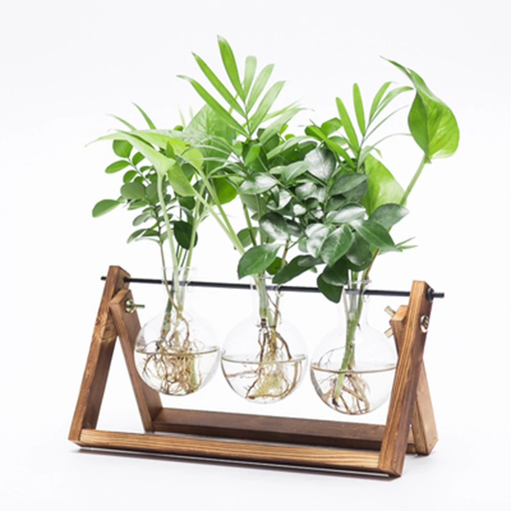 1 шт. гидропоники вазы для растений Винтаж цветочный горшок прозрачная ваза