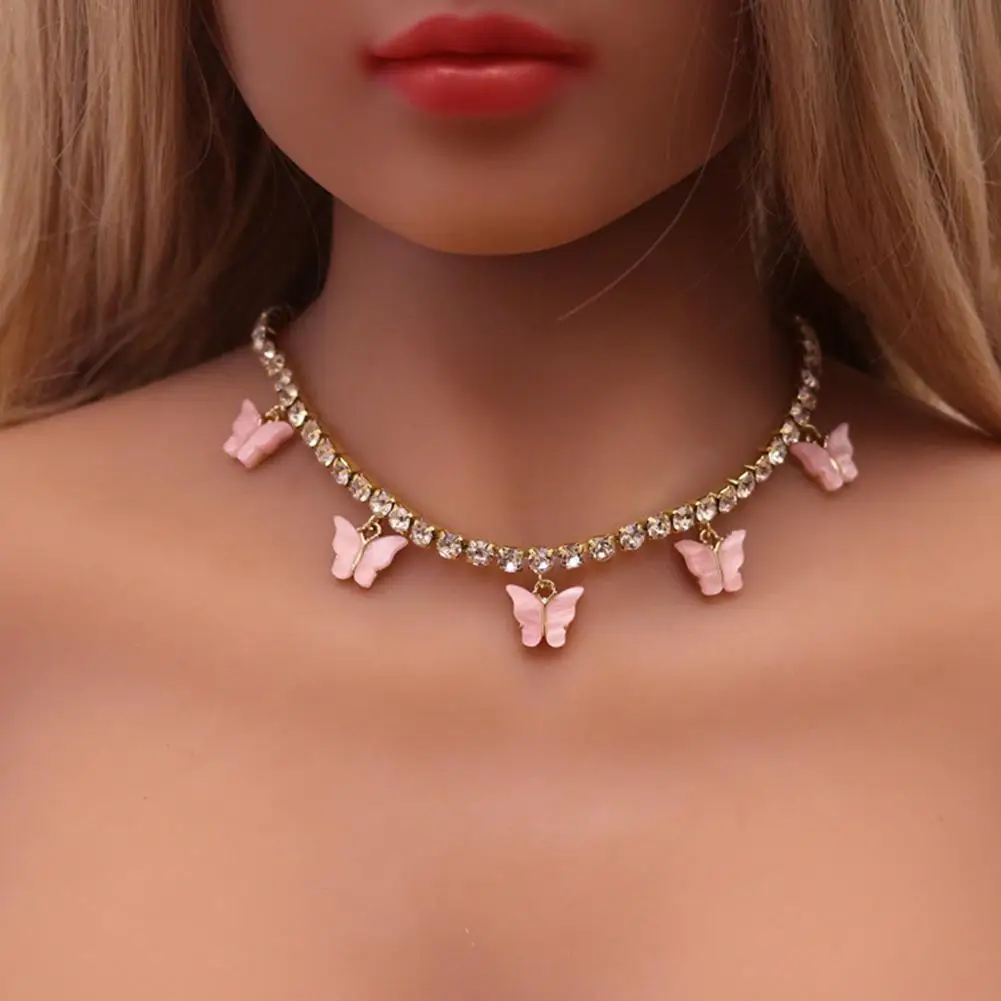 Fashion Bling Crystal Butterfly Chain Choker Necklace for Women Cross Pendant Necklace Party Jewelry
Fashion Bling Crystal Butterfly Chain Choker Necklace for Women Cross Pendant Necklace Party Jewelry