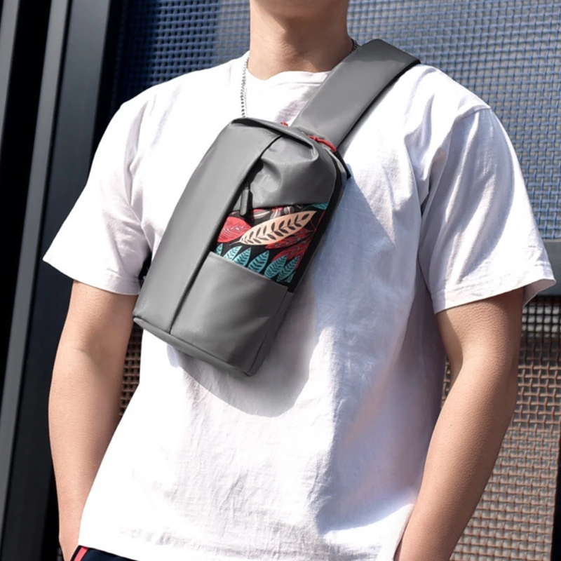 Men Small Sling Bag One Strap Chest Shoulder Crossbody Backpack Leaves Printed Patchwork Casual Handbag for Outdoor Hiking
Men Small Sling Bag One Strap Chest Shoulder Crossbody Backpack Leaves Printed Patchwork Casual Handbag for Outdoor Hiking
