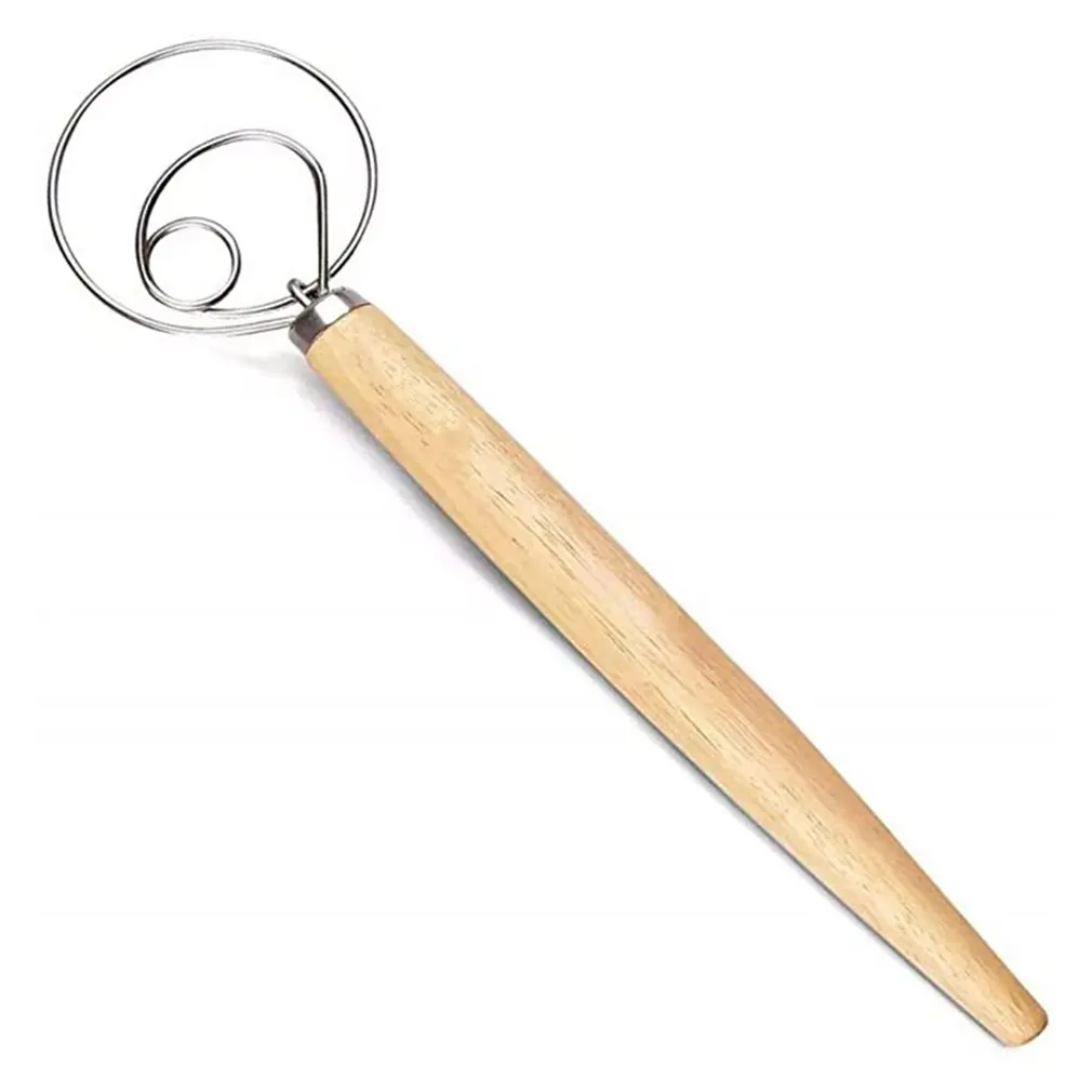 Stainless Steel Egg Beater Wooden Dutch Hook Home Household Kitchen Tool For Baking Bread Pastry And Pizza Mixer
Stainless Steel Egg Beater Wooden Dutch Hook Home Household Kitchen Tool For Baking Bread Pastry And Pizza Mixer
