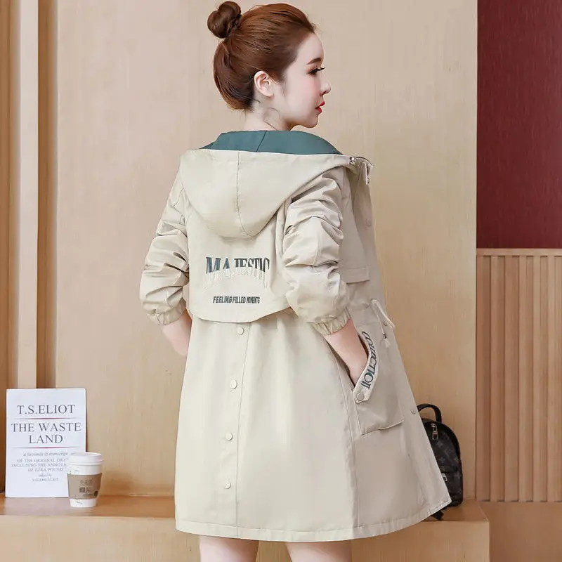 women's Mid-Length Windbreaker 2022 Spring New Korean Version Hooded Embroidered Jacket Female Trench Coat Thin W21
women's Mid-Length Windbreaker 2022 Spring New Korean Version Hooded Embroidered Jacket Female Trench Coat Thin W21