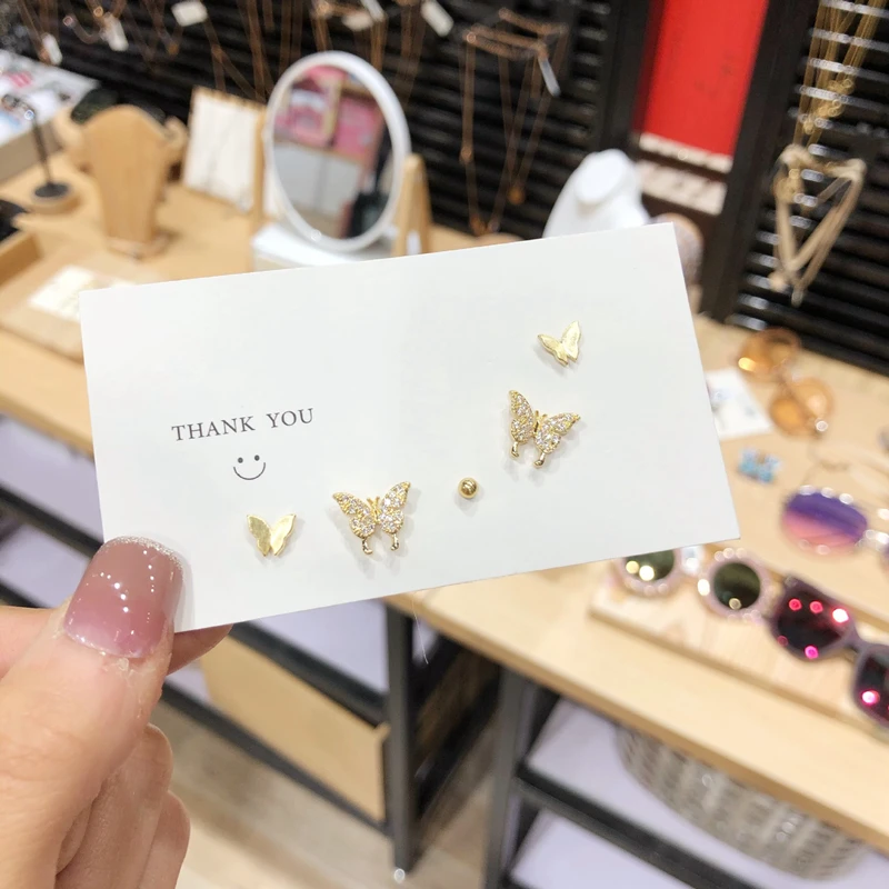 2020 Cute Trendy Rhinestone Butterfly Stud Earrings Sets For Women Girls Lovely Earring Set Mix Style Fashion Pendientes Brincos
2020 Cute Trendy Rhinestone Butterfly Stud Earrings Sets For Women Girls Lovely Earring Set Mix Style Fashion Pendientes Brincos