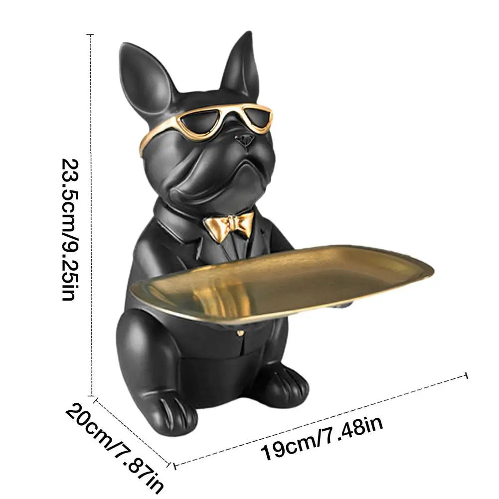 Bulldog Figurine Storage Ornaments Entrance Key Tray Home Decor Tray Candy Tray Personality Creative Home Decoration
Bulldog Figurine Storage Ornaments Entrance Key Tray Home Decor Tray Candy Tray Personality Creative Home Decoration