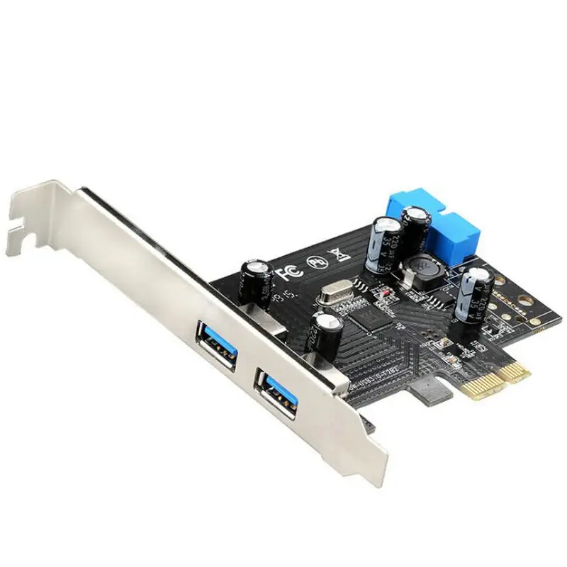 SuperSpeed 2 порта USB 3 0 19pin PCI E Express pcie riser Card материнская плата 20P 20 pin разъем Chipest VL805|19-pin
