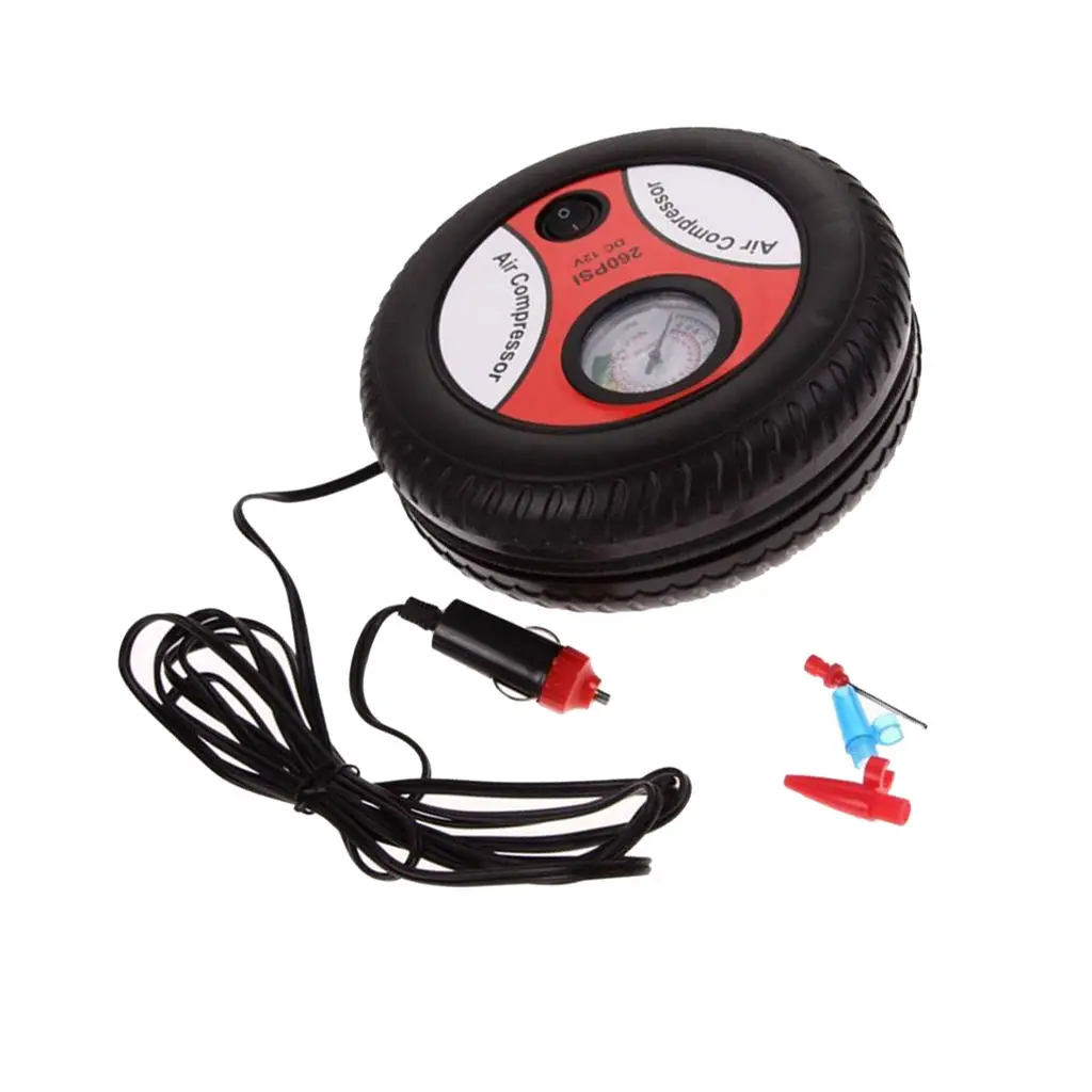 260PSI DC 12V Mini Air Compressor Tyre Inflator portable Tyre Inflator Pump for Auto Car Ball Pump Tool
260PSI DC 12V Mini Air Compressor Tyre Inflator portable Tyre Inflator Pump for Auto Car Ball Pump Tool