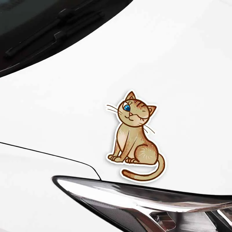 Ebdeckle красочные милые животные кошка авто машина бампер окно переводные наклейки