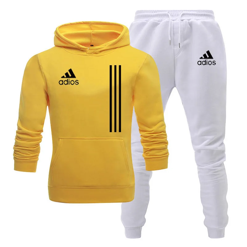 New adios Men's Autumn Winter Sets Zipper Hoodie+pants Two Pieces Casual Tracksuit Male Sportswear Gym Brand Clothing Sweat Suit
New adios Men's Autumn Winter Sets Zipper Hoodie+pants Two Pieces Casual Tracksuit Male Sportswear Gym Brand Clothing Sweat Suit