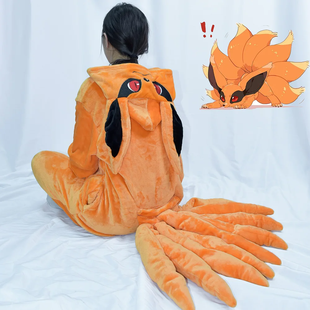 Anime Fox Kigurumi 9 Tails Onesie Animal Funny Pajama Women Men Halloween Suit kyuubi Sleepwear
Anime Fox Kigurumi 9 Tails Onesie Animal Funny Pajama Women Men Halloween Suit kyuubi Sleepwear