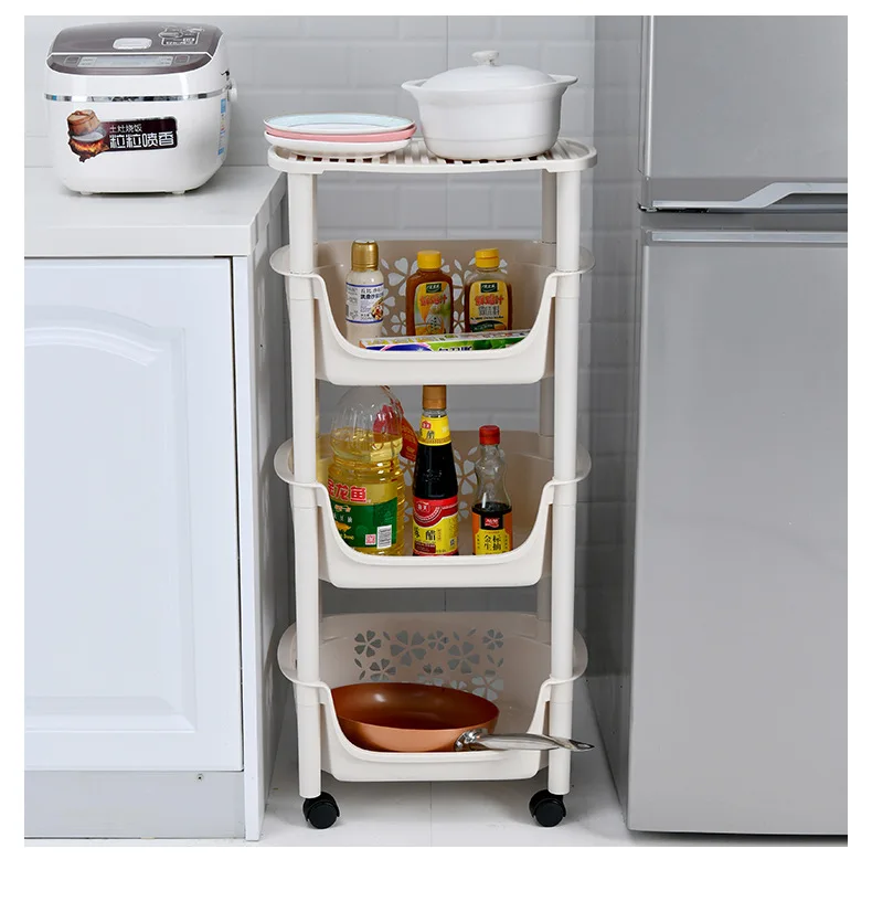 Kitchen Storage Rack With Wheels Floor Stand Shelf Bathroom Organizer Shelf Multi-layer Kitchen Cart Storage Shelf Plastic
Kitchen Storage Rack With Wheels Floor Stand Shelf Bathroom Organizer Shelf Multi-layer Kitchen Cart Storage Shelf Plastic