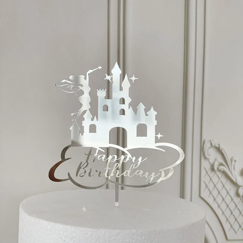 Acrylic Happy Birthday Cake Topper Cute Elf Baby Shower Cake Topper Little Angel Castle Fairy Tale Baking Cake Decoration
Acrylic Happy Birthday Cake Topper Cute Elf Baby Shower Cake Topper Little Angel Castle Fairy Tale Baking Cake Decoration