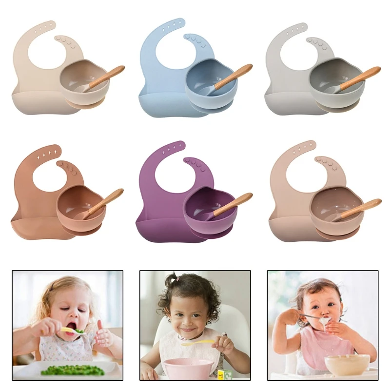 3 Pcs Baby Newborn Bibs Bowl Spoon Set Waterproof Food Grade Silicone Feeding Saliva Towel Adjustable Aprons Burp
3 Pcs Baby Newborn Bibs Bowl Spoon Set Waterproof Food Grade Silicone Feeding Saliva Towel Adjustable Aprons Burp