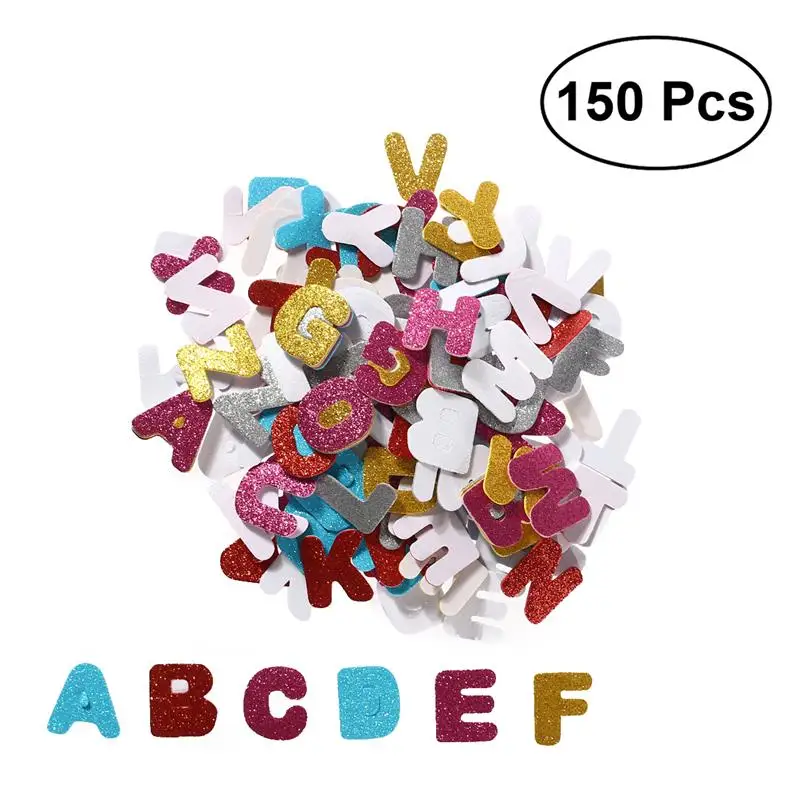 150 Pcs Assorted Colors Glitter Foam Sticker Letter Sticker 26 English Letter Self Adhesive Letter For Kids Kindergarten Sticker 
150 Pcs Assorted Colors Glitter Foam Sticker Letter Sticker 26 English Letter Self Adhesive Letter For Kids Kindergarten Sticker
