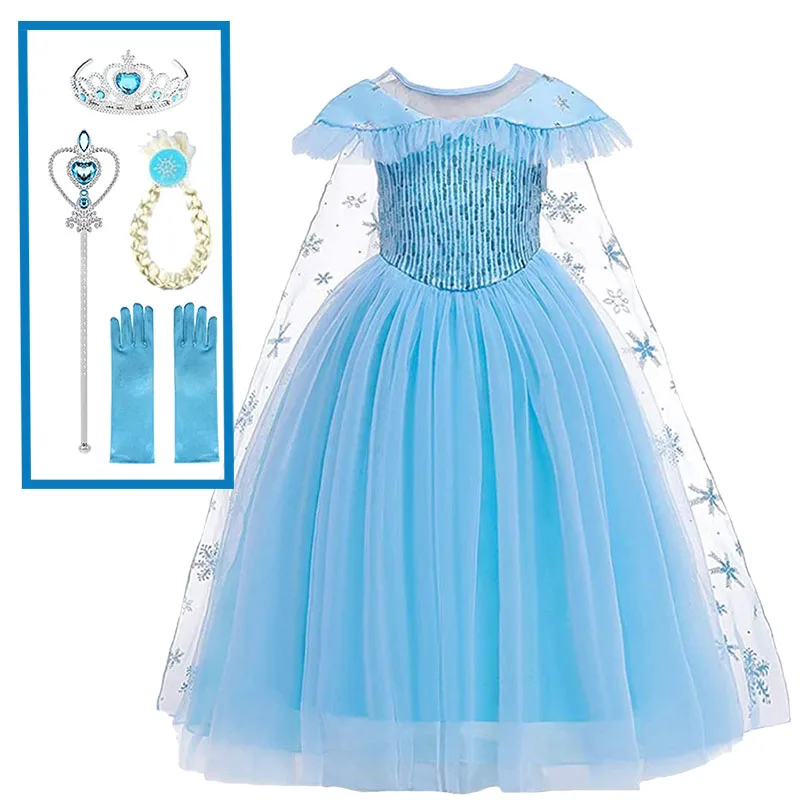 Fancy Cosplay Snow Queen Princess Dress Clothing Girls Elsa Dress Anna Kids Children's Costumes Birthday Party Robe Infantil
Fancy Cosplay Snow Queen Princess Dress Clothing Girls Elsa Dress Anna Kids Children's Costumes Birthday Party Robe Infantil