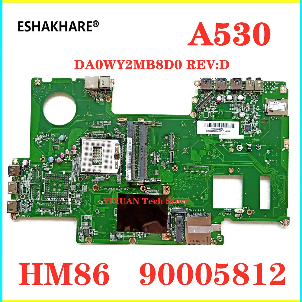 Материнская плата для Lenovo A530 все в одном 90005812 DA0WY2MB8D0 материнская HM86 DDR3 11S90005812 100%
