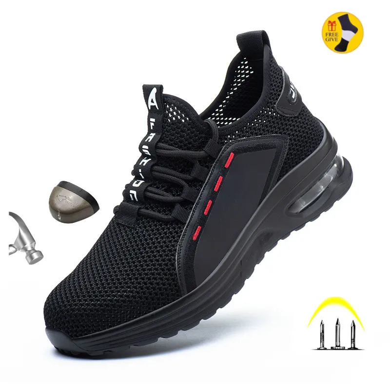 Work Shoes Hollow Breathable Steel Toe Boots Lightweight Safety Work Shoes Anti-slippery For Men Women Male Work Sneaker
Work Shoes Hollow Breathable Steel Toe Boots Lightweight Safety Work Shoes Anti-slippery For Men Women Male Work Sneaker
