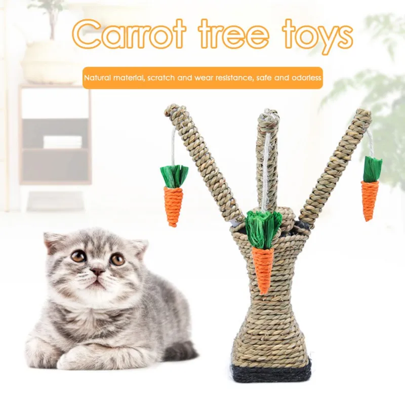 Cat Scratch Board Sisal Cat Scratcher Kitten Climbing Play Toys Weaving Carrot Toy Cat Tree
Cat Scratch Board Sisal Cat Scratcher Kitten Climbing Play Toys Weaving Carrot Toy Cat Tree