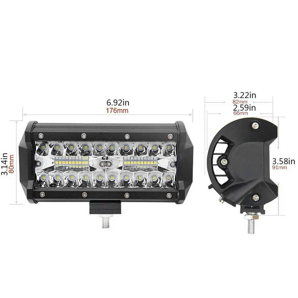 7 Inch 120W Combo Led Light Bars Spot Flood Beam 4x4 Spot 12V 24V 4WD Barra LED Headlight For Auto Parts
7 Inch 120W Combo Led Light Bars Spot Flood Beam 4x4 Spot 12V 24V 4WD Barra LED Headlight For Auto Parts