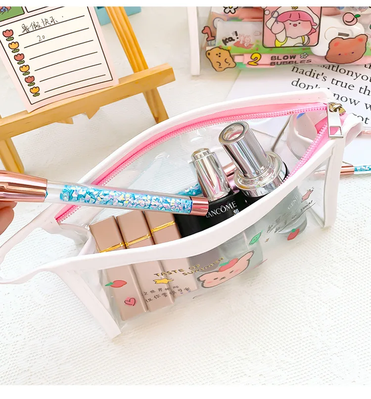 Kawaii Pencil Case for transparent Girls Boy Large Zipper Purse Makeup Storage Cosmetic Bag Pen Box School Supplies Stationery
Kawaii Pencil Case for transparent Girls Boy Large Zipper Purse Makeup Storage Cosmetic Bag Pen Box School Supplies Stationery