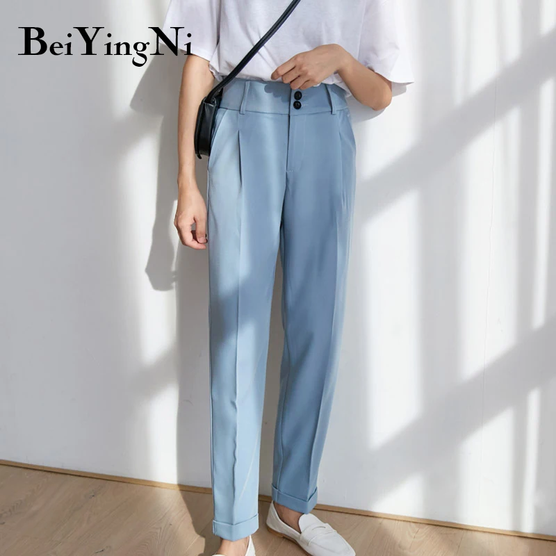 Beiyingni High Waist Pants Womens Elegant Vintage 2020 Spring Autumn Harajuku Work Wear Chic Trousers Ladies Black Harem Pants 
Beiyingni High Waist Pants Womens Elegant Vintage 2020 Spring Autumn Harajuku Work Wear Chic Trousers Ladies Black Harem Pants