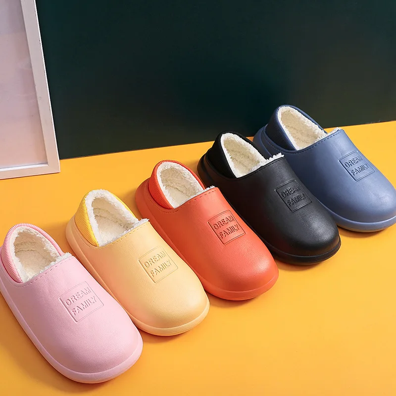 Women Home Warm Slippers Waterproof Winter Plush Slippers Women Shoes Indoor Out Leather Cotton Shoes Unisex Men Slippers
Women Home Warm Slippers Waterproof Winter Plush Slippers Women Shoes Indoor Out Leather Cotton Shoes Unisex Men Slippers
