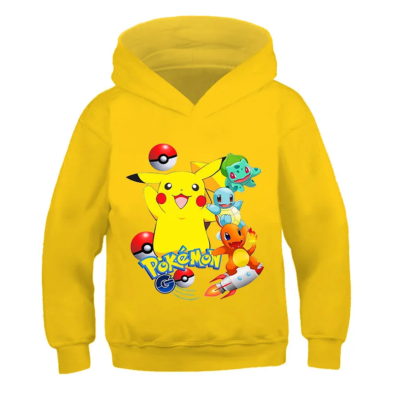 Boys Girls Anime Cartoon Pikachu Hoodie Kids Pokémon Sweatshirt Little Boy Children Autumn Fleece Warmth Cotton Top4-14Years Old
Boys Girls Anime Cartoon Pikachu Hoodie Kids Pokémon Sweatshirt Little Boy Children Autumn Fleece Warmth Cotton Top4-14Years Old