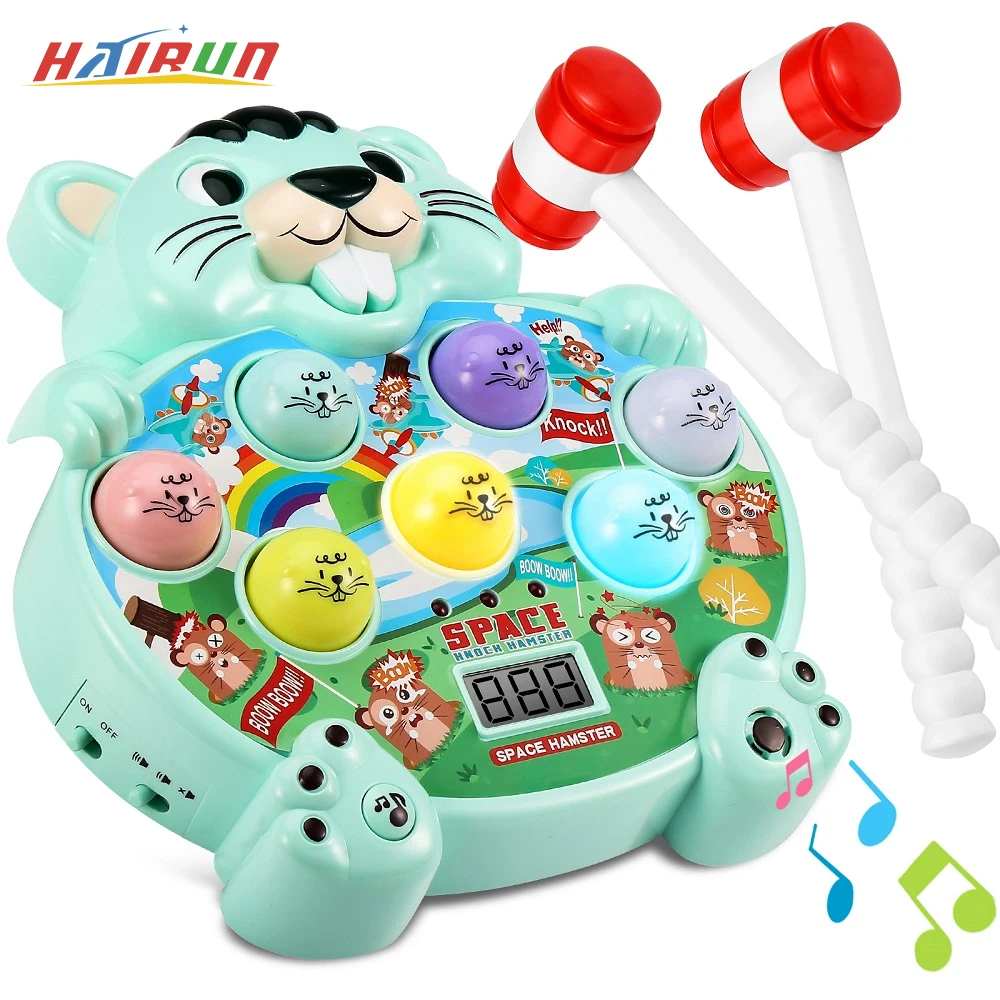 

Whac A Mole Game for Baby Interactive Pounding Toy Interactive Whack A Frogs Fun Hammering Game Early Development Learning Gift