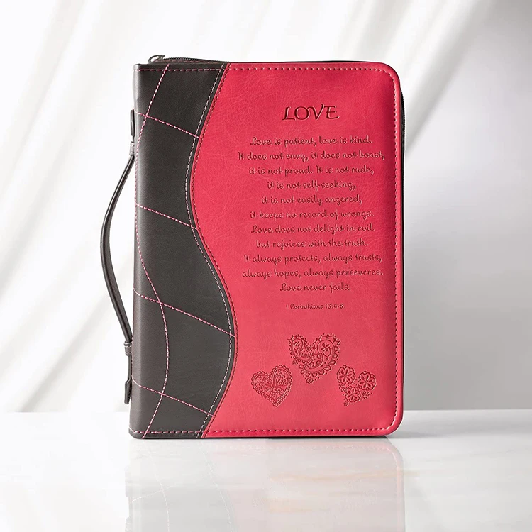 Fancy Color Orthodox PU Leather Cover with Handle Zipper Closure Sublimation Bible Case Cover
Fancy Color Orthodox PU Leather Cover with Handle Zipper Closure Sublimation Bible Case Cover