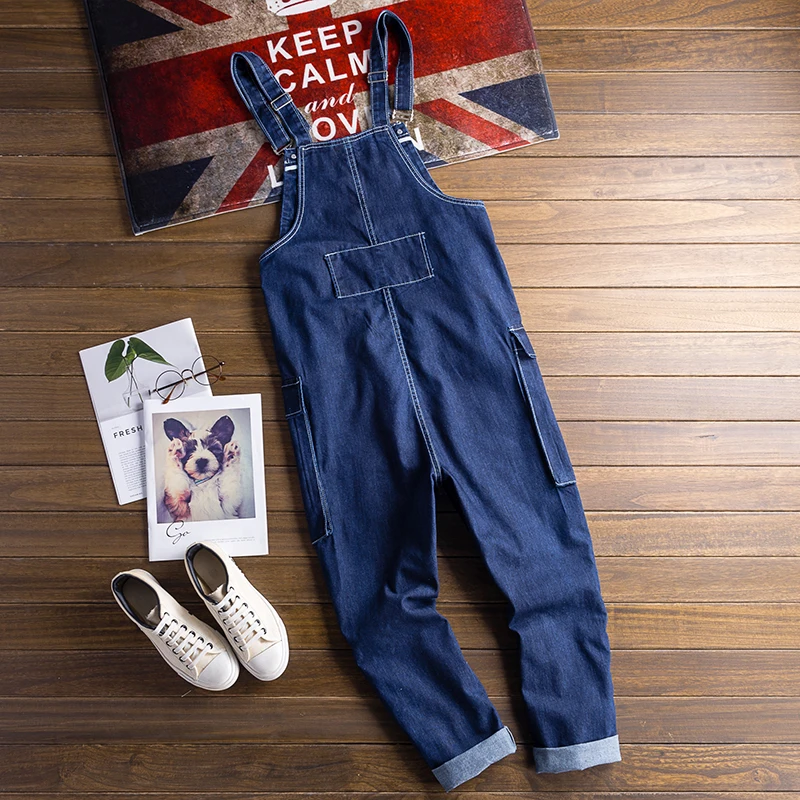 ABOORUN Men's Blue Bib Denim Overalls Big Pockets Motorcycle Jumpsuits Casual Patchwork Cargo Jeans 
ABOORUN Men's Blue Bib Denim Overalls Big Pockets Motorcycle Jumpsuits Casual Patchwork Cargo Jeans
