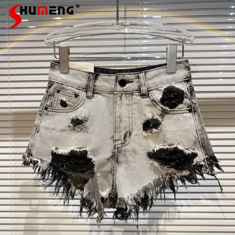 Джинсовые брюки, рваные, в стиле ретро, летние, 2021 
Джинсовые брюки, рваные, в стиле ретро, летние, 2021