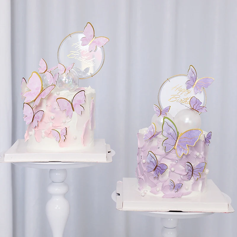 Purple Pink Butterfly Cake Decoration Happy Birthday Cake Topper Handmade Party
Purple Pink Butterfly Cake Decoration Happy Birthday Cake Topper Handmade Party