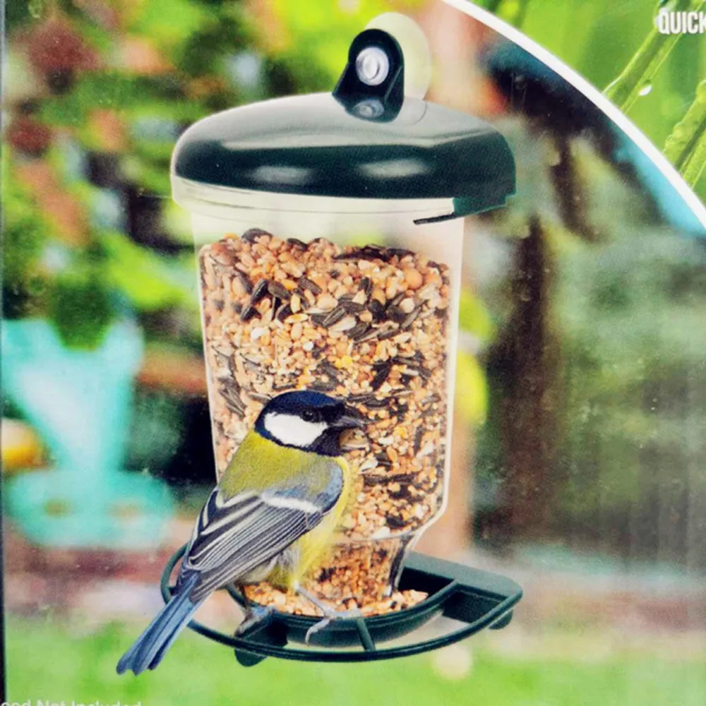 Bird Food Feeder Garden Window Hanging Plastic Transparent Waterproof Automatic With Suction Cup Container
Bird Food Feeder Garden Window Hanging Plastic Transparent Waterproof Automatic With Suction Cup Container
