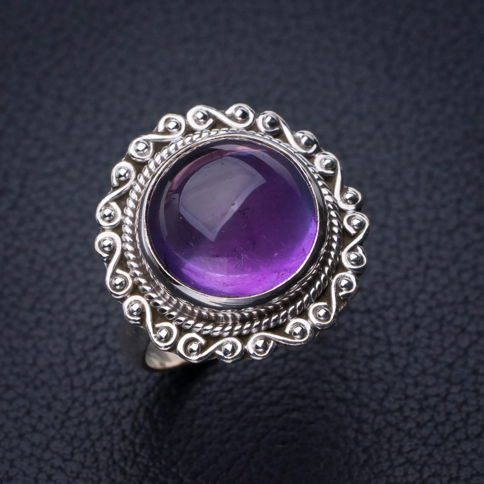 StarGems Natural Amethyst Handmade 925 Sterling Silver Ring 6.5 E2721
StarGems Natural Amethyst Handmade 925 Sterling Silver Ring 6.5 E2721