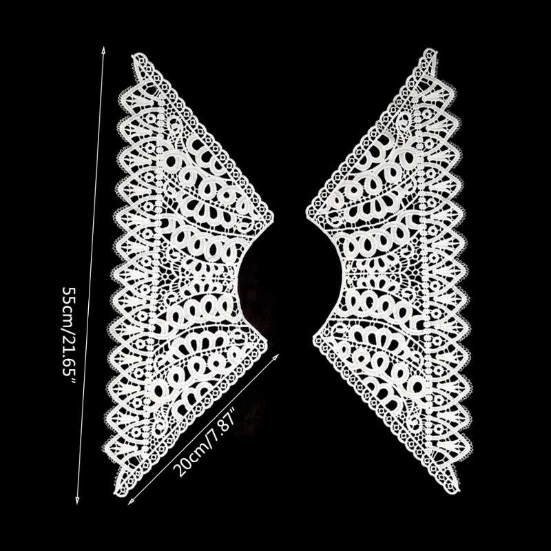 50LD Artsy Collar Women's White Hollowing-Out Lace Polyester False Collar for Summer Dress Wedding Dress Accessory
50LD Artsy Collar Women's White Hollowing-Out Lace Polyester False Collar for Summer Dress Wedding Dress Accessory