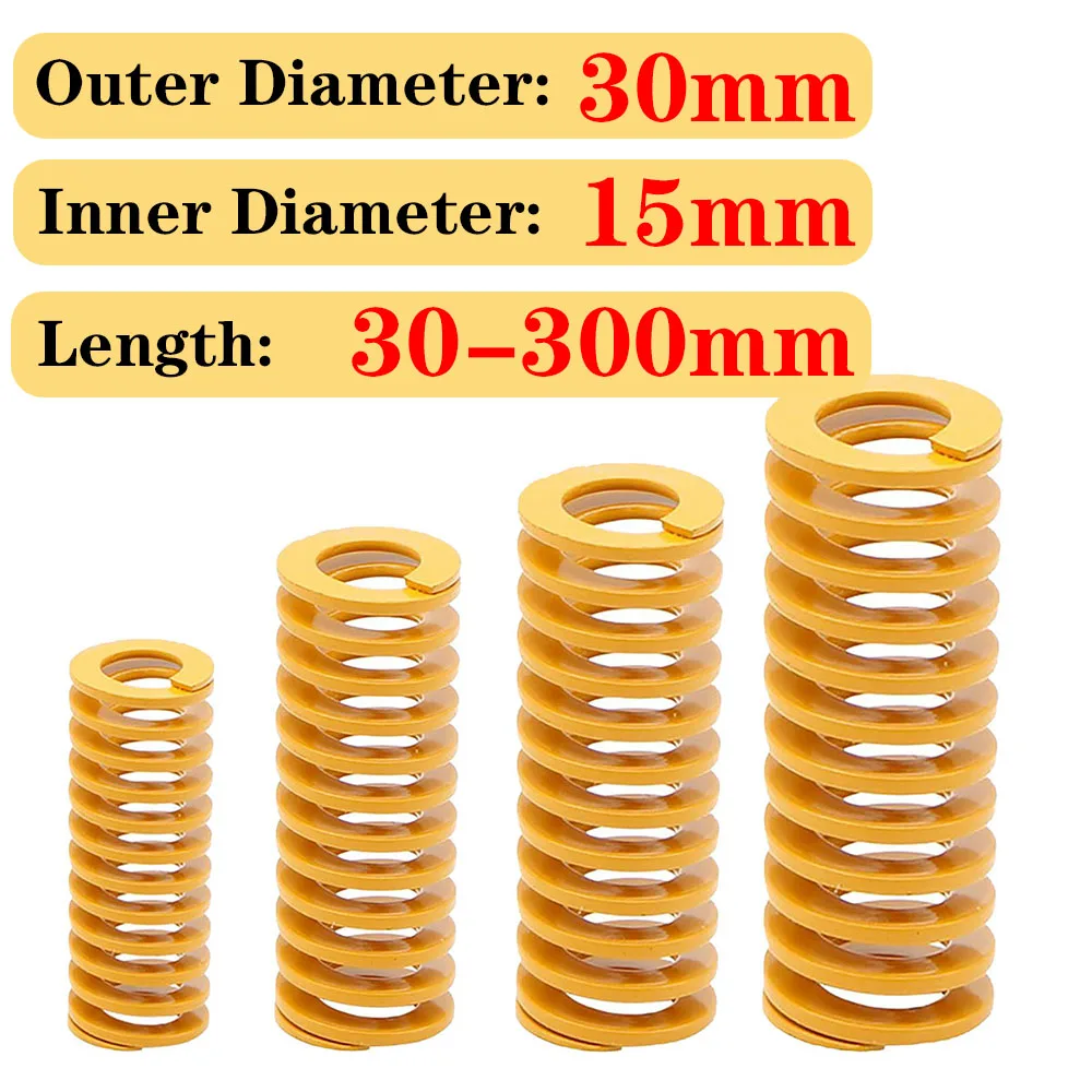 1 Pieces, Yellow Compression Mould Die Spring, 30mm Outer Diameter, 30-300mm Long, Light Load Compression Mould Die Spring
1 Pieces, Yellow Compression Mould Die Spring, 30mm Outer Diameter, 30-300mm Long, Light Load Compression Mould Die Spring