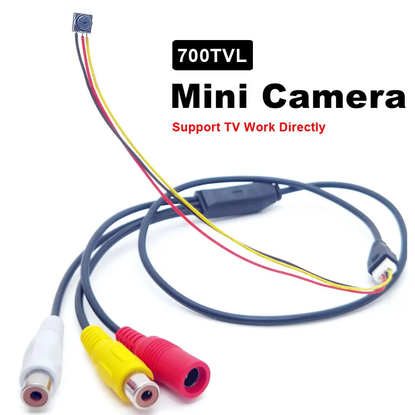 

700TVL PAL/ NTSC Color Super Small Mini TV Camera Analog Signal CVBS AV Port Video Security Camera for TV Monitor and DVR System