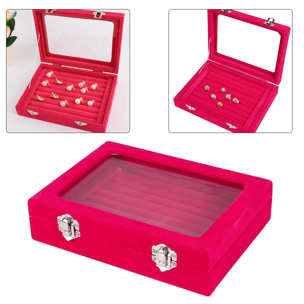 New PU Leather Jewelry Box Rings Case Earrings Organiser Necklace Storage Display Organiser Case With For Home Travel Girl Gift
New PU Leather Jewelry Box Rings Case Earrings Organiser Necklace Storage Display Organiser Case With For Home Travel Girl Gift